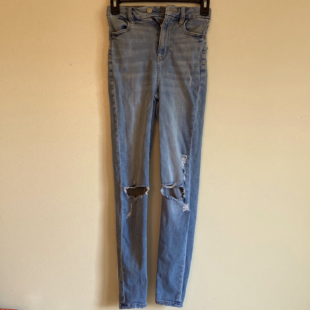 American Eagle high rise slim cut jeans